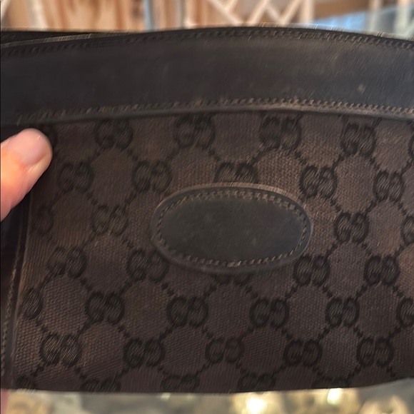 Gucci Black Cosmetic Bag with Signature GG Monogram - Picture 2 of 3
